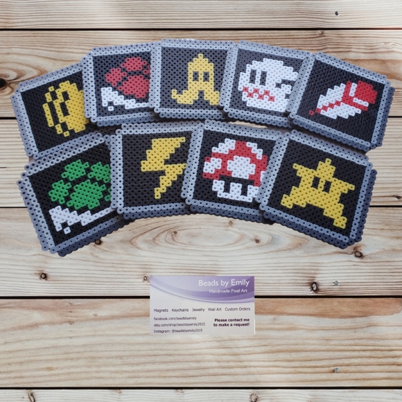 Mario Kart Power-Up Magnets - Game Room Decor, Locker Magnets, Super Nintendo - Picture 7 of 7